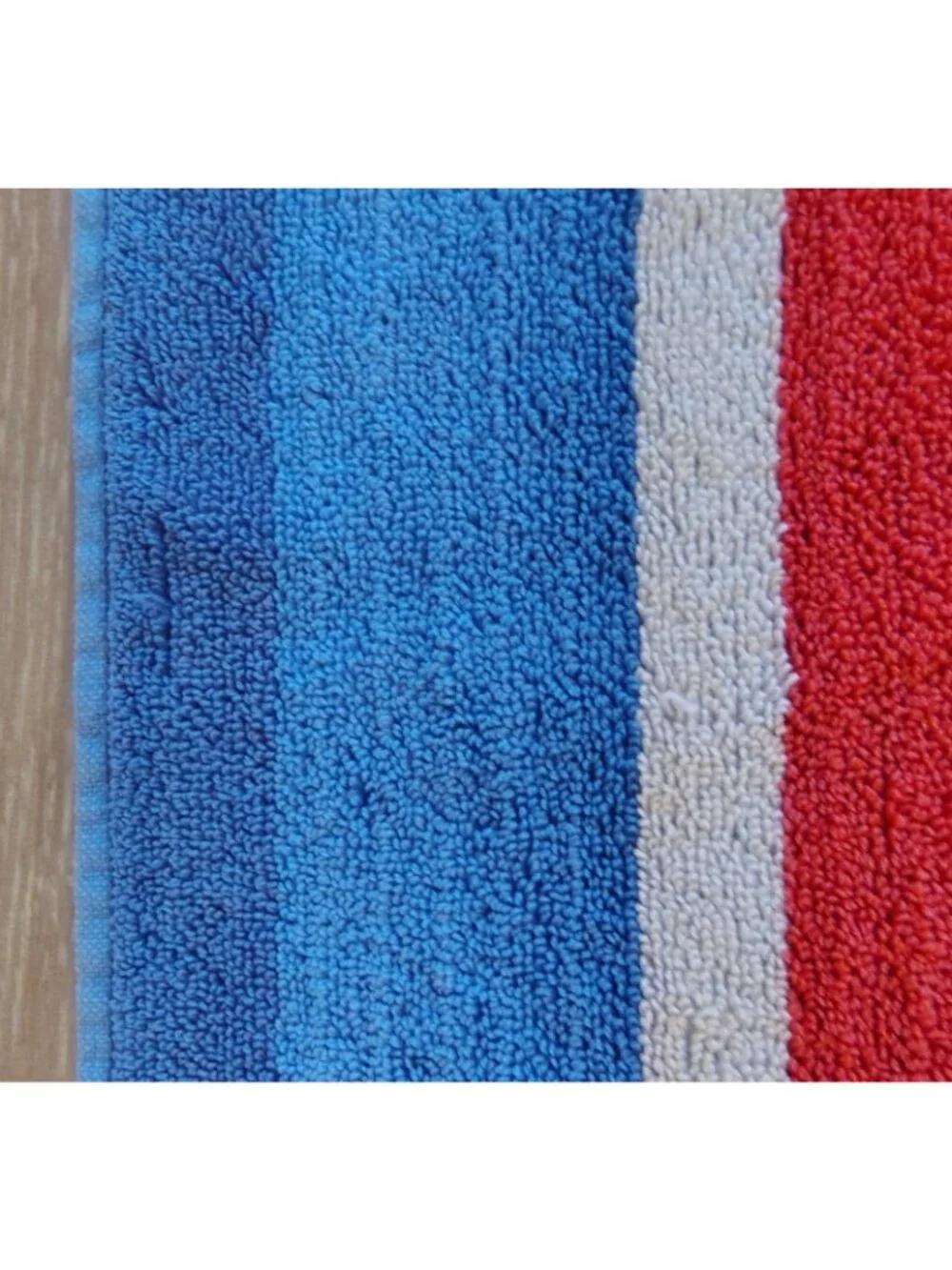 Vintage Egyptian Cotton Beach Bath Towel, Red Blue Palm Tree Sailboat Egypt Sun